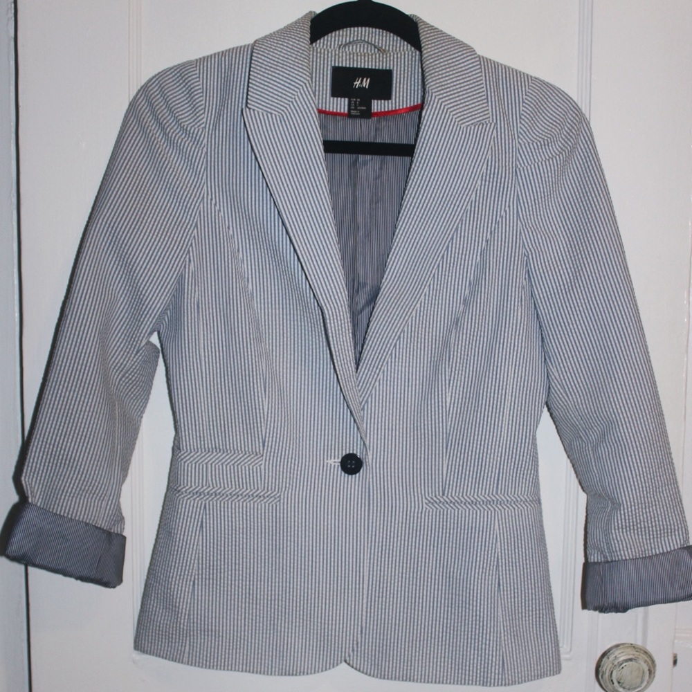 H&M stripe blazer!